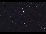 Galaxie M81 a M82, ve Velké medvědici, exp. 361 s