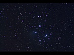 Otevřená hvězdokupa M45, Plejády, exp. 301 s
