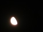 Měsíc a Plejády  -  0.5s / f3.3