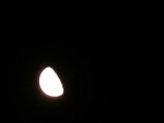 Měsíc a Plejády  -  0.125s / f3.3