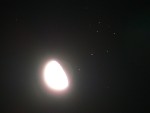 Měsíc a Plejády  -  2s / f3.3