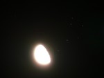 Měsíc a Plejády  -  1.3s / f3.3