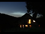 Noční svítící oblaka na Moravě
