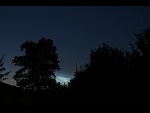 Noční svítící oblaka na Moravě