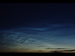 Noční svítící oblaka nad Prahou