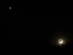 Zapadající Měsíc a Venuše