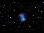 Planetární mlhovina M27 v souhvězdí Lištičky
