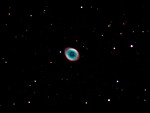 Planetární mlhovina M57 v souhvězdí Lyry