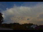 Kovadlina bouřky s oblaky druhu Mammatus, 18:36 SEČ