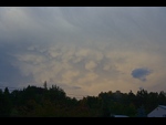 Kovadlina bouřky s oblaky druhu Mammatus, 18:38 SEČ