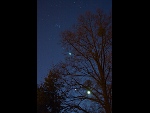 Měsíc, Jupiter, Venuše a Plejády