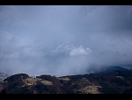Sněhová přeháňka nad Vsetínem (3), pohled z úbočí Ratibořského grúně, 13:14 SEČ