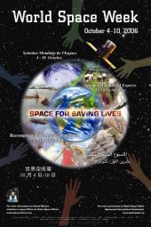 Oficiální poster Světového kosmického týdne 2006