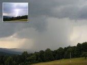 Bouřka nad Pržnem a Jablůnkou 8. července 2006 ve 14:27:28 S
