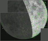 Zákryt Saturnu Měsícem 22. května 2007 - 2