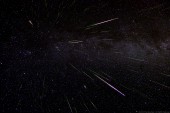 Meteory z roje Perseid.